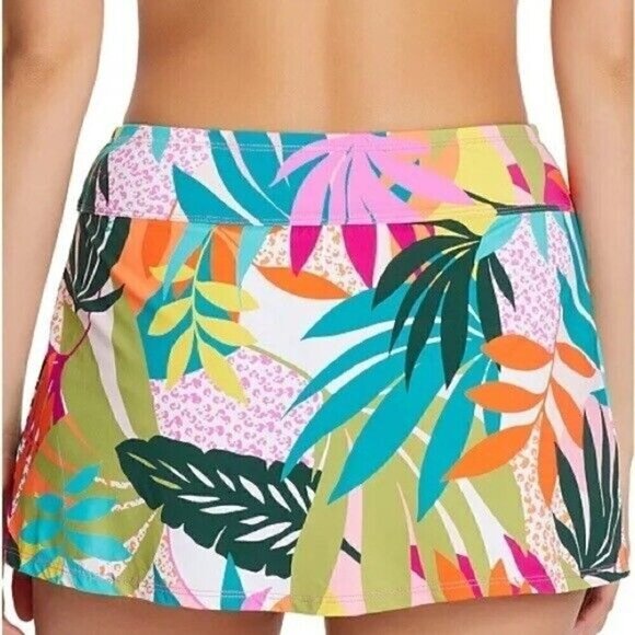 BLEU BY ROD BEATTIE Wild at Heart High-Waist Swim Skirt swimwear, swimsuit 16W - Picture 4 of 16